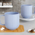 Fringe Blue Tea Set: Cups, Tray, Frother! - The Earth Store - Combo